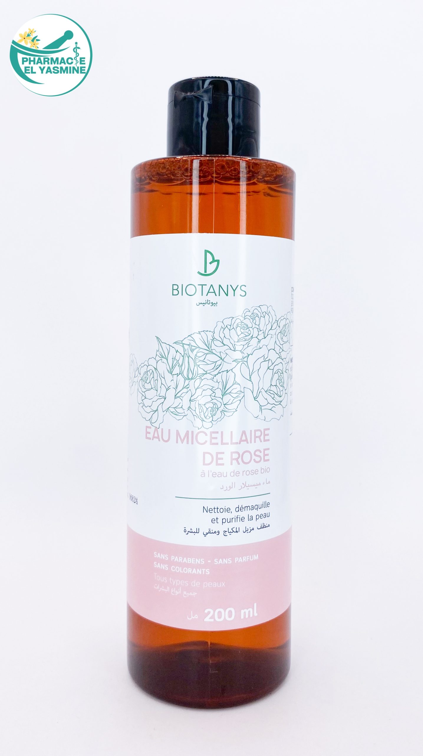 photo-output BIOTANYS Eau Micellaire De Rose 200ML – Image 1