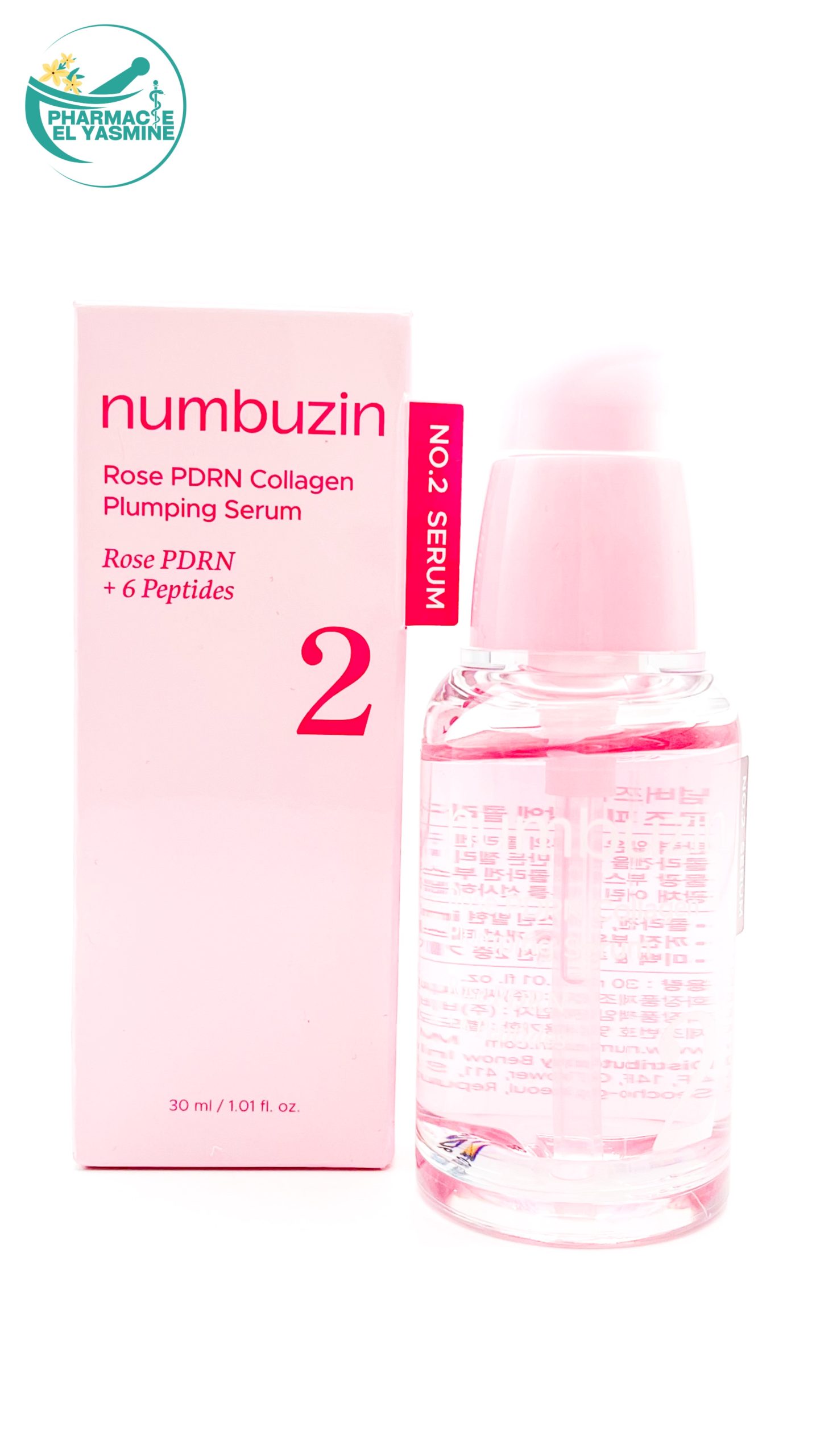 NUMBUZIN NO.2 Rose PDRN Collagen Plumping + 6 Peptides Serum 30ml